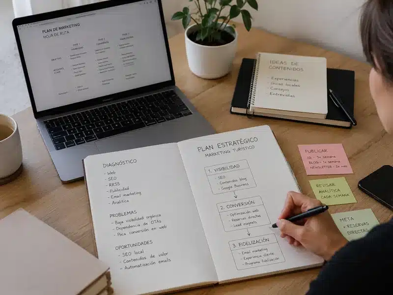 Consultoría de marketing turístico: diagnóstico y plan a medida
