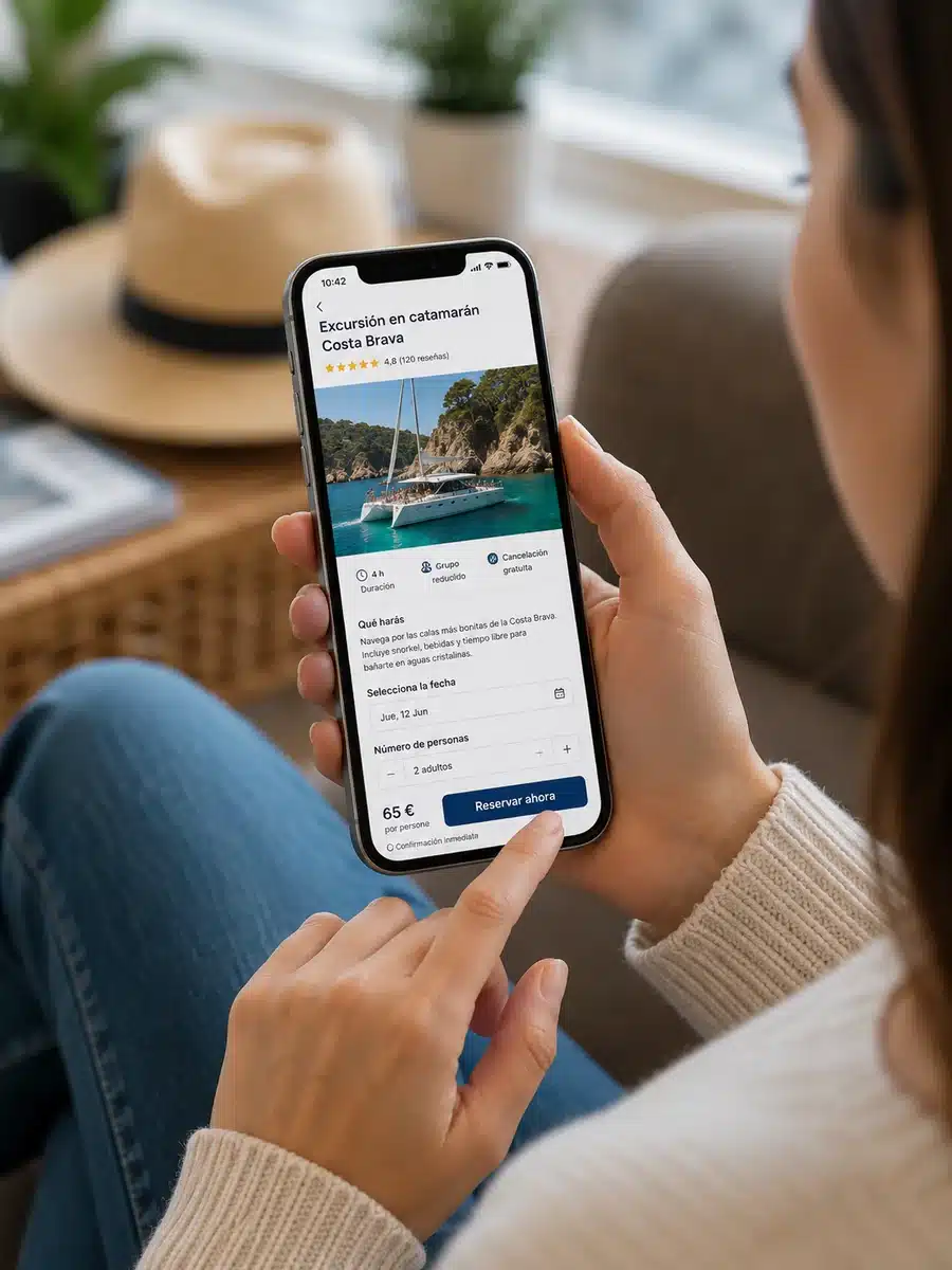 Reserva de una actividad desde una plataforma online